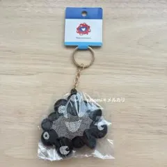 黒ミャクミャクラインストーンマスコットキーホルダー 万博 2個セット