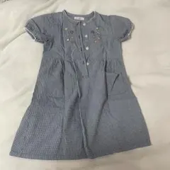 【TINKERBELL】チェック柄 半袖夏用ワンピース（130サイズ）