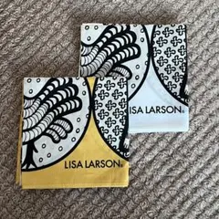 【２枚】新品未使用！LISA LARSONリサラーソン　ハンカチ ライオン ネコ