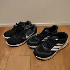 Nike & adidas ランニングシューズ 2足セット