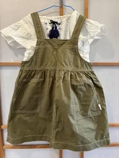 ジャンバースカートとトップスセット 110