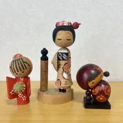 こけし 人形 3体セット - メルカリ
