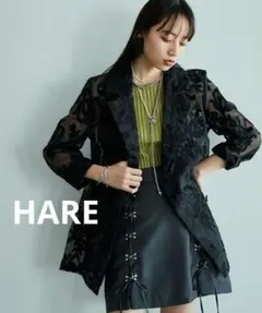 【HARE】vintageレースジャケット ブラック