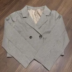 INGNI⭐︎チェック柄ダブルブレストショートジャケット