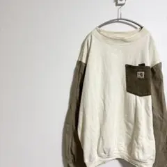 【carhartt】USA製 ドッキング スウェット