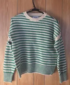 BEAMS BOY ボーダークルーニット