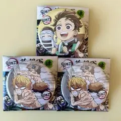 鬼滅の刃　全集中展　柱稽古編　刀鍛冶の里編　缶バッジ　炭治郎　伊之助　善逸　3種