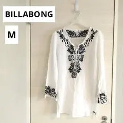 【M】BILLABONG ビラボン 刺繍 チュニック ブラウス サーフのサムネイル