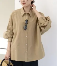 IENA コットンタイプライター ドルマンシャツ