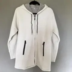 ニット パーカー メンズ M セーターフード付き アウター 裏起毛 裏ボア