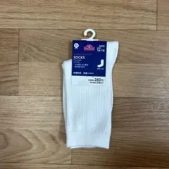 【新品・未使用】トップバリュ　スクールソックス　白16-18cm