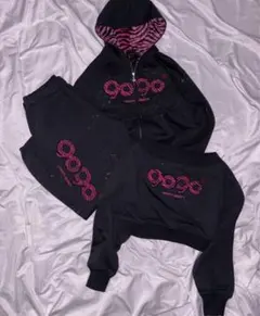9090 girl OG Logo Glitter Sweat Pants