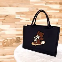 希少【ダブルスタンダードクロージング】クマ刺繍ハート キルティング トートバッグ