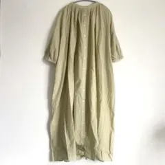 インドボイルパフスリーブギャザーワンピースSamansa Mos2