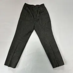 古着　女性用グレー スラックス ズボンパンツ　ウエスト64cm ウール94%