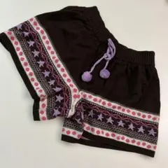 120cm 星柄ドットストライプ ハーフパンツ　①