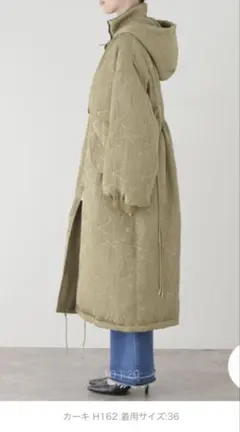 TODAYFUL Jacquard Down Coat カーキ38