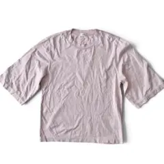 LOEFF ロエフ Tシャツ コットン カットソー ピンク シンプルフリーサイズのサムネイル