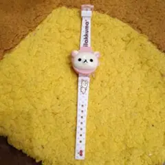 クマデザイン デジタル腕時計 ピンク