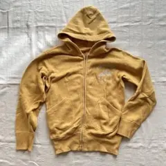 ues ウエス マスタード色 スウェット フルジップパーカー 0