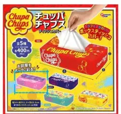 チュッパチャプス　ピンク ティッシュカバー ガチャガチャ