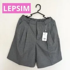LEPSIM タック　チェック柄ハーフパンツのサムネイル