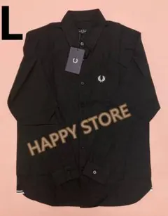 FRED PERRY 黒 長袖シャツ