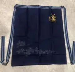 ネイビー刺繍エプロン