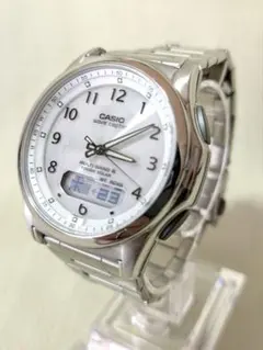 【CASIO WAVE CEPTOR 】WVA-M630ソーラー電波デジアナ美品