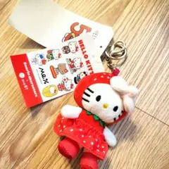 ハローキティ いちごドレス マスコット