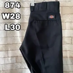 ディッキーズ 874 ワークパンツ 刺繍 ブラック 28×30