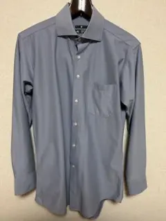 スーツセレクト スーパーノンアイロンストレッチシャツ 4Sグレー　M80