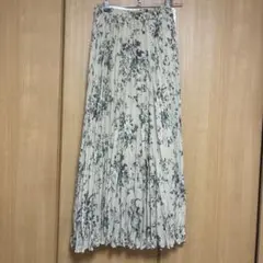 CLANE OLD FLOWER PLEAT LONG SKIRT 0のサムネイル
