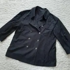 バーバリーロンドン ジャケット ショート丈 黒 ノバチェック　40 L 薄手