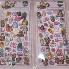 ラブブ　LABUBU ボンボン　ドロップ　立体　シール　セットB 2枚組１