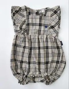 POLO チェック柄ロンパース サイズ80