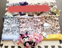 サンリオ　ヒョウ柄　マスコット＆巾着＆シュシュ １１点　バラ売り可能☆