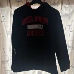 Under Armour YXL パーカー 黒/赤