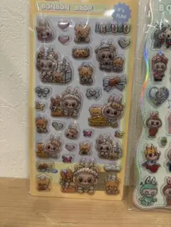 【訳あり】ラブブ シール 4枚セット