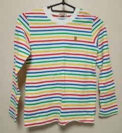 miki HOUSE ストライプ長袖カットソー 140　used