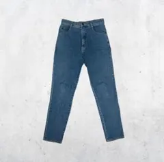 ハイウエスト スリムフィット デニムパンツ 青 00's vintageのサムネイル
