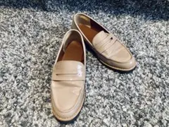 【美品】ミルクティー色_レインローファー　Mサイズのサムネイル