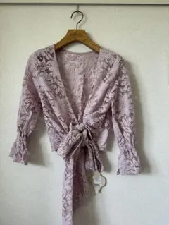 searoomlynn シールームリン ピンクレースカーディガン