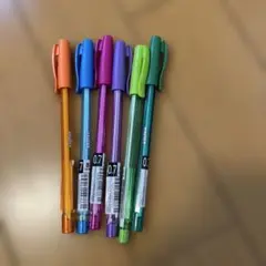 カラフルボールペン 0.7mm 6本セット