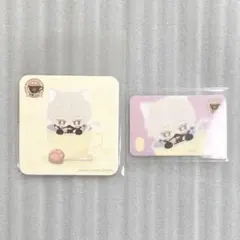刀猫Cafe　鳴狐　ラミカ・コースター　コラボカフェ本舗　特典　刀猫男士