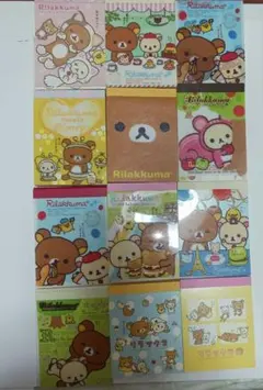 バラメモリラックマ メモ帳 １００枚セット ミニメモ帳　10×10