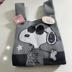 スヌーピー ニットトートバッグ