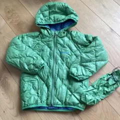 mont-bell Kid's 100 ダウンコート グリーン