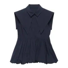 新品タグ付　エイミーイストワール　ノースリーブ　バルーン　シャツ　トップス　襟付