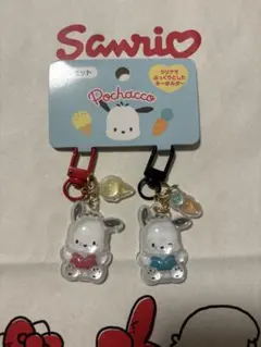 ポチャッコ　ぷっくりキーホルダー お揃いニコにこ